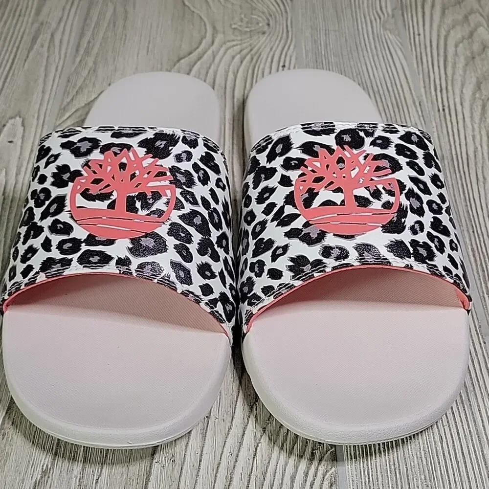 Timberland Leopard Print Playa Slide Sandals Womens Size 11 Mens Size 9 NIB